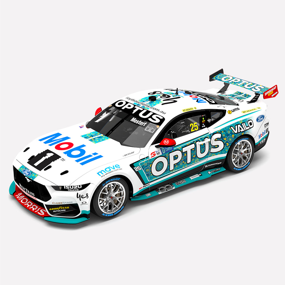 1:43 Mobil 1 Optus Racing #25 Ford Mustang GT - 2023 Darwin Triple Crown Indigenous Round