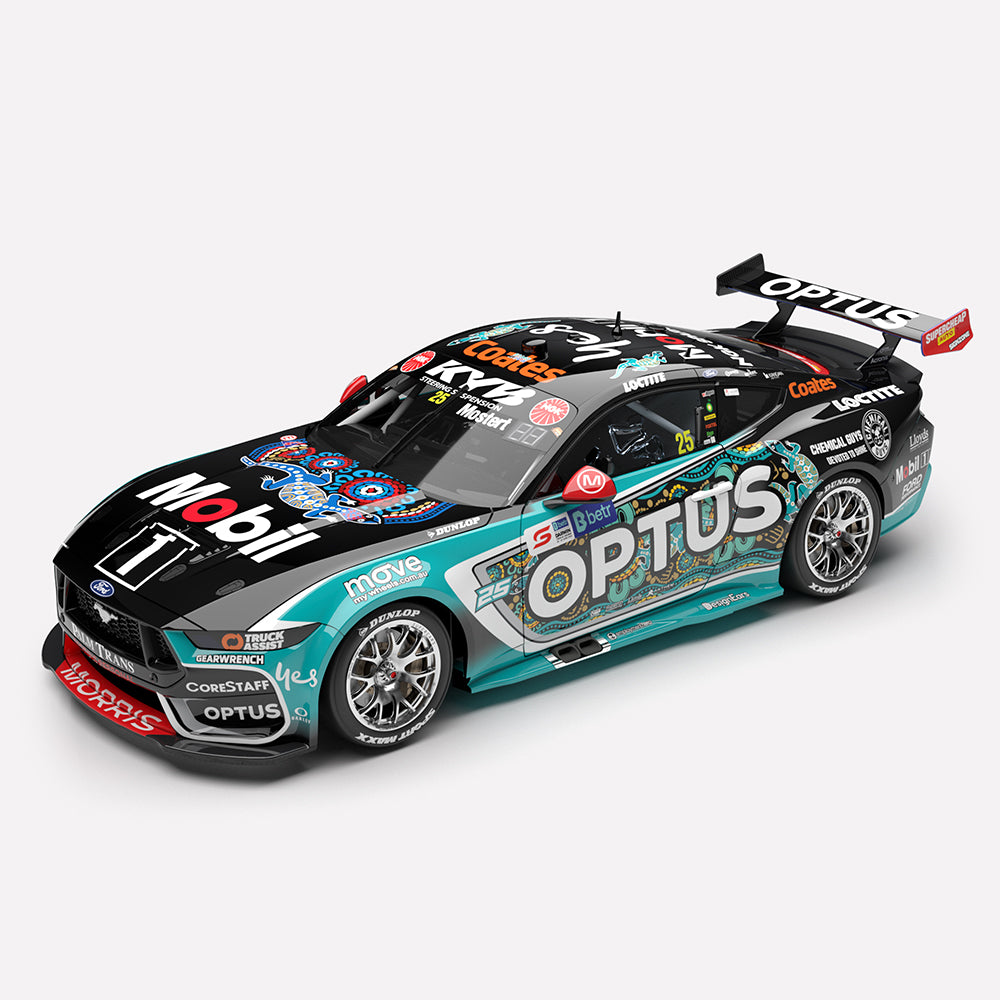1:43 Mobil 1 Optus Racing #25 Ford Mustang GT - 2025 Darwin Triple Crown Indigenous Round