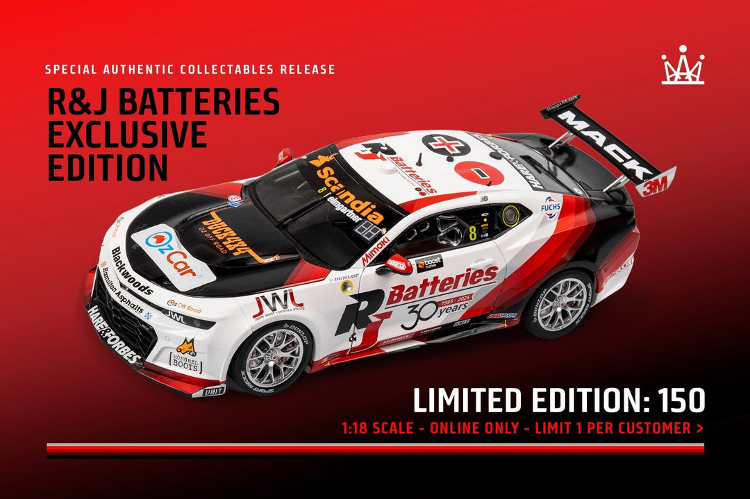 1:18 BJR R&J Batteries 2025 GC500 Podium Camaro Exclusive Edition Launched - Available 10am AWST Thursday