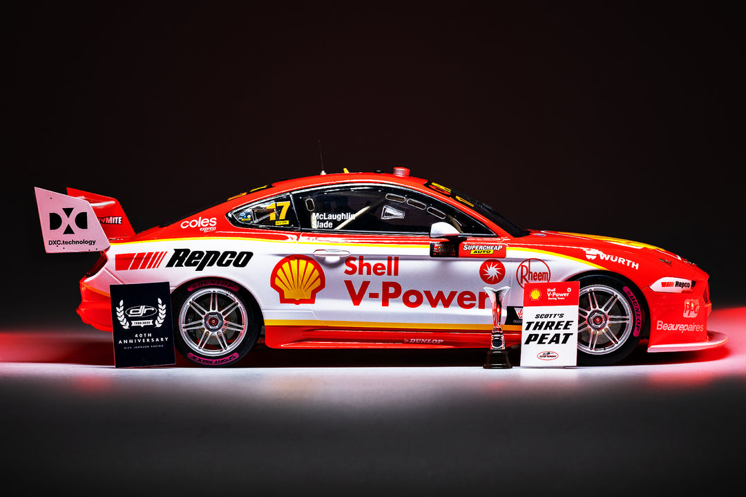 Now In Stock: Three Peat Complete! 1:12 Shell V-Power Racing Team Scott McLaughlin 2020 Supercars Championship Winner