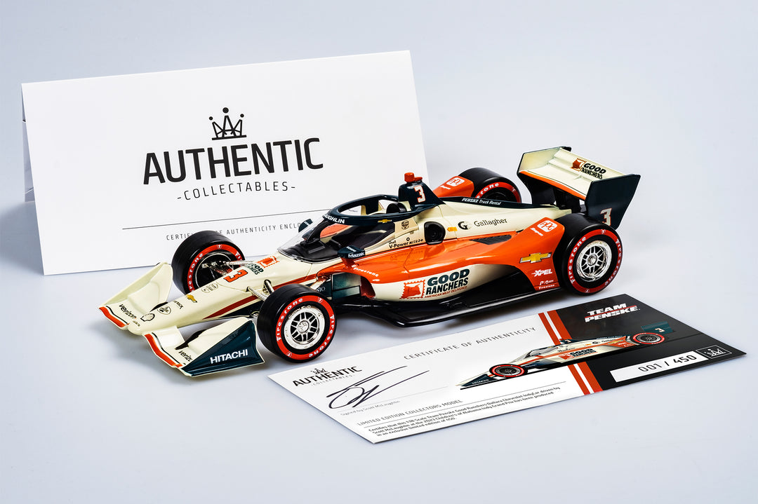 Now In Stock: 1:18 Good Ranchers Scott McLaughlin Signature Edition IndyCar Winner