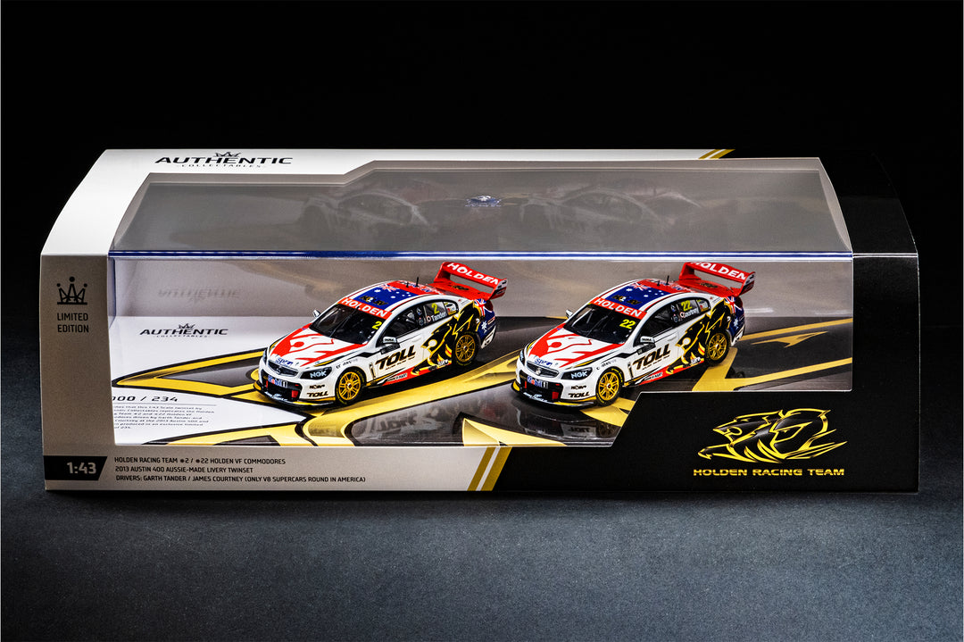 Now In Stock: 1:43 Scale Holden Racing Team Garth Tander / James Courtney 2013 Austin 400 Twinset