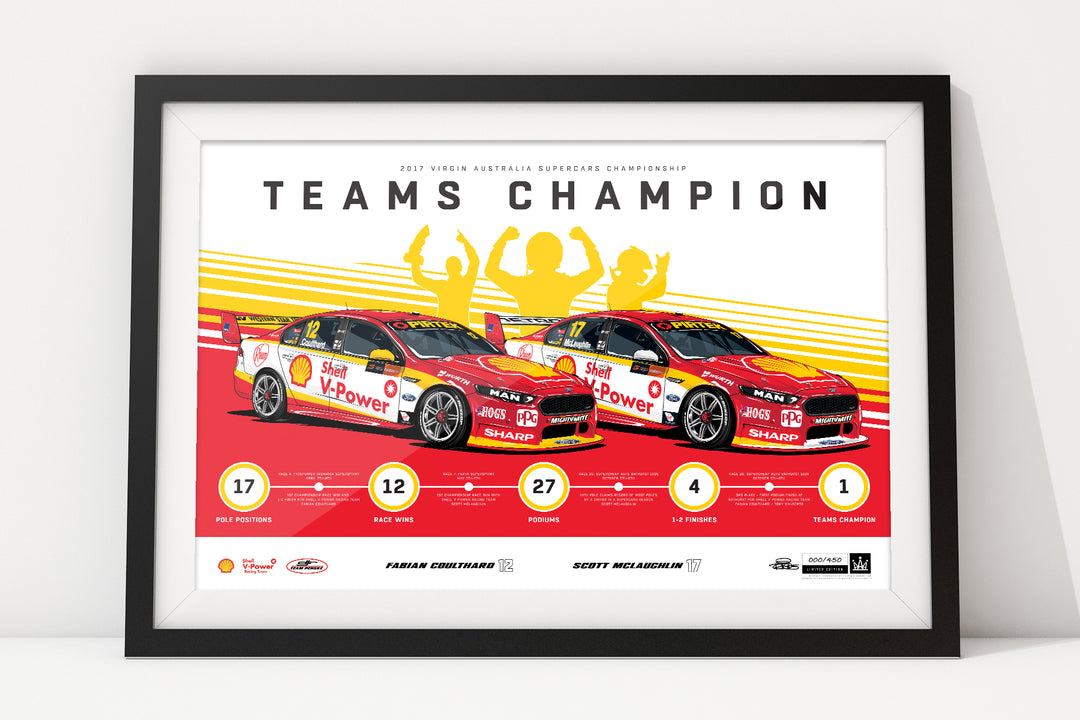 In Stock: Shell V-Power Racing Team 2017 Teams Champion Limited Edition Print