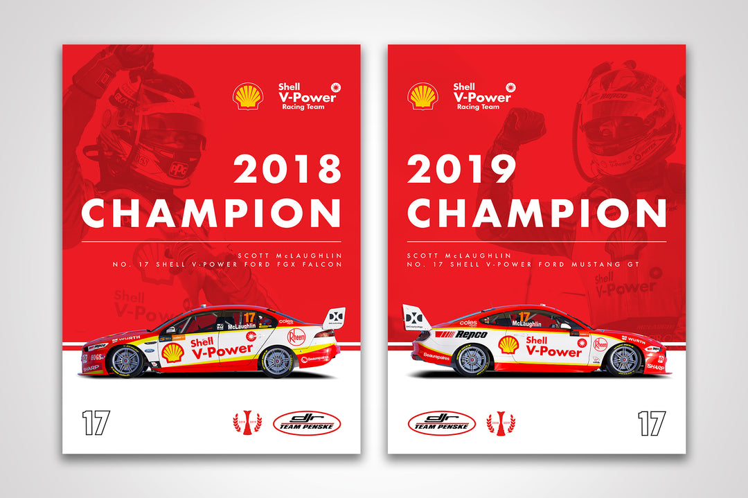 Pre-Order Alert: Shell V-Power Racing Team Scott McLaughlin ‘Back To Back Champion’ Poster Set