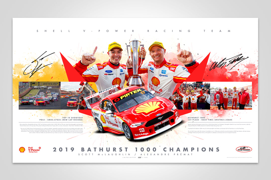 Pre-Order Alert: Shell V-Power Racing Team 2019 Bathurst 1000 Champions Signed Limited Edition Print
