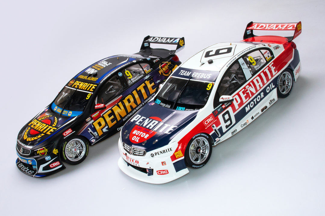 Now In Stock: 1:12 Scale Erebus Penrite Racing 2017 Bathurst Winner and Retro Holden VF Commodore Models
