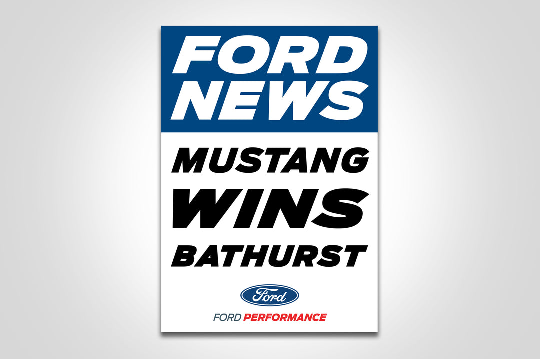 Pre-Order Alert: “Mustang Wins Bathurst” Poster