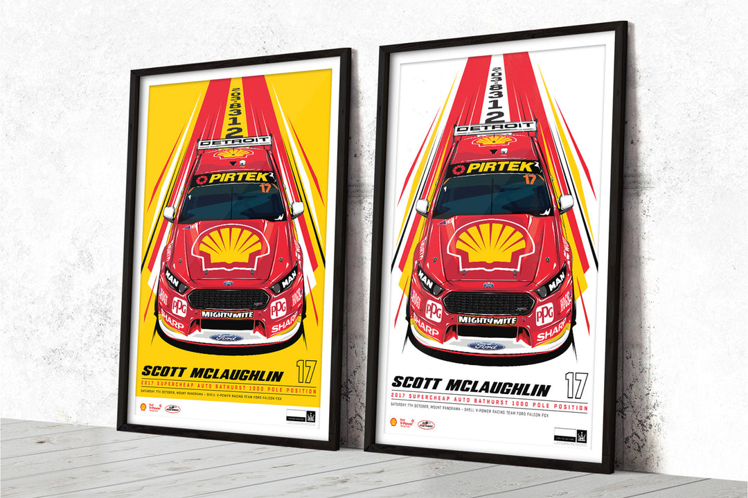 In Stock: Scott McLaughlin 2017 Bathurst 1000 Pole Position Prints