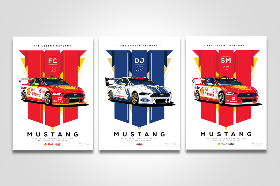 Pre-Order Alert: 2019 Dick Johnson / Shell V-Power Racing Team Mustang Limited Edition Prints
