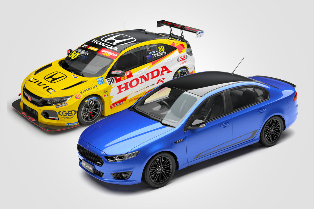 New Model Announcements: 1:18 Ford FG X Falcon XR8 Sprint + Honda Civic Type R TCR + More!