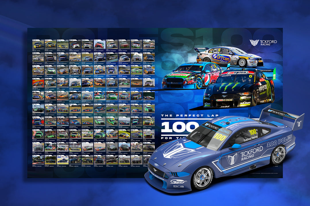 Pre-Order Alert: Tickford Racing 100 Poles Limited Edition Celebration Model and Collectors Print