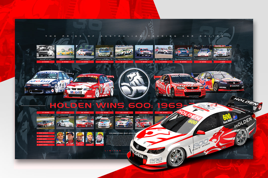 New Announcements: Holden Wins 600 - Celebration Livery Models Designed by Peter Hughes + Exclusive Limited Edition Print