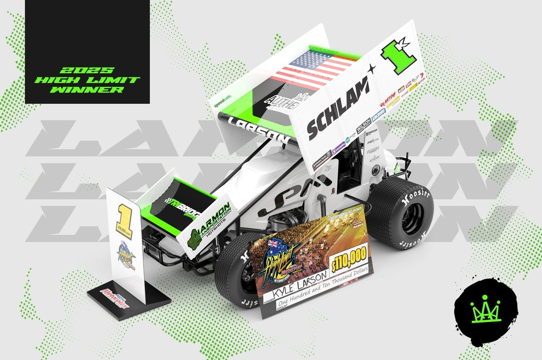 1:18 JPM Kyle Larson 2025 High Limit International: Perth Winner Exclusive Edition Announced To Pre-Order!