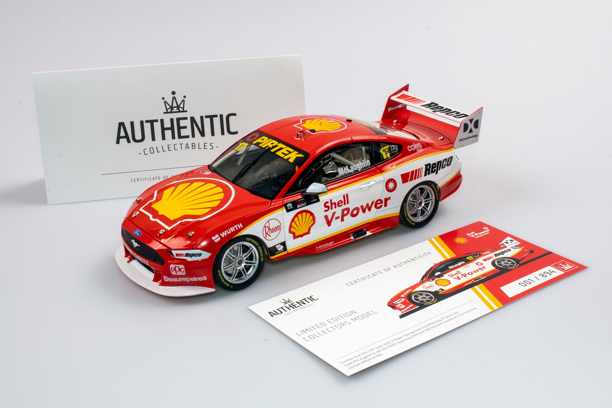 shell v-power racing team scott mclaughlin 'back to... Now In Stock: 1:18 Scale Shell V-Power Racing Team Scott McLaughlin 20 ...