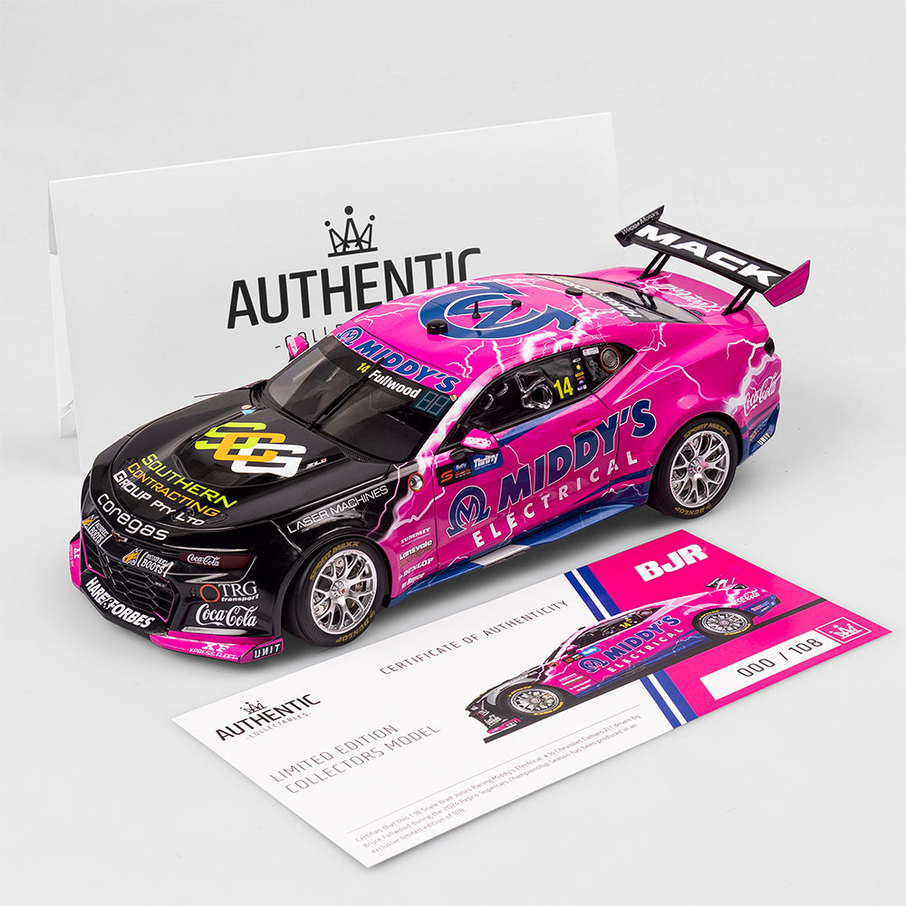 1:18 Brad Jones Racing Middy's Electrical #14 Chevrolet Camaro ZL1 - 2024 Supercars Championship Season