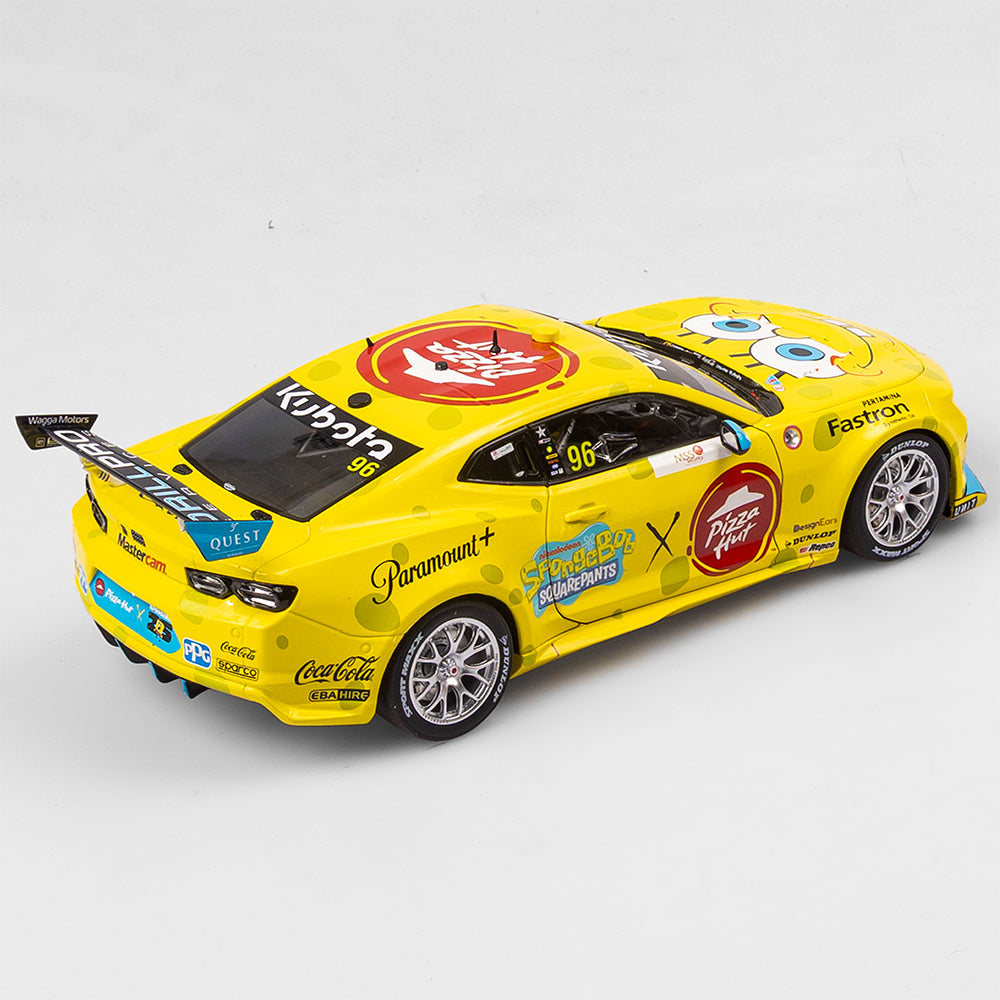 1:18 Brad Jones Racing Pizza Hut #96 SpongeBob SquarePants Chevrolet Camaro ZL1 - 2024 Melbourne SuperSprint (AGP)