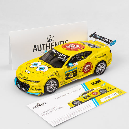 1:18 Brad Jones Racing Pizza Hut #96 SpongeBob SquarePants Chevrolet Camaro ZL1 - 2024 Melbourne SuperSprint (AGP)