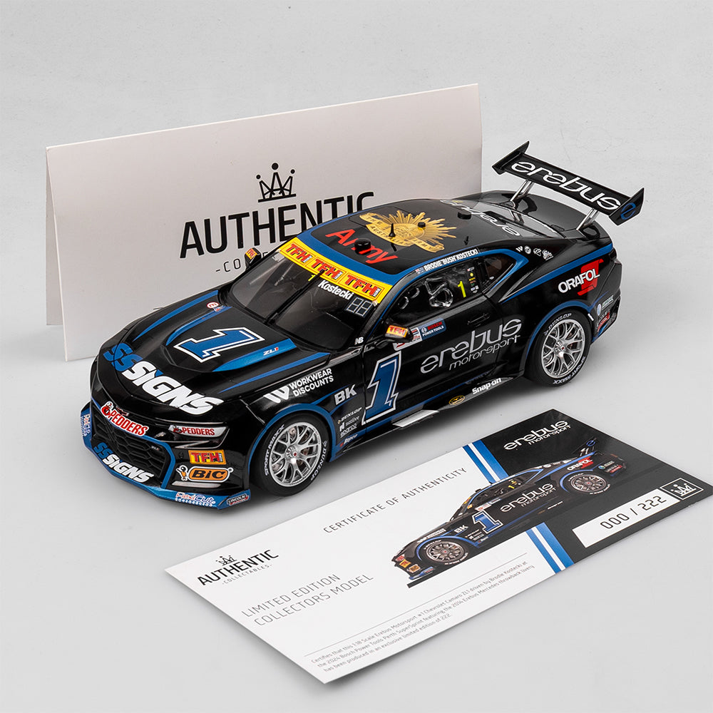 1:18 Erebus Motorsport #1 Chevrolet Camaro ZL1 - 2024 Perth SuperSprint Throwback Livery