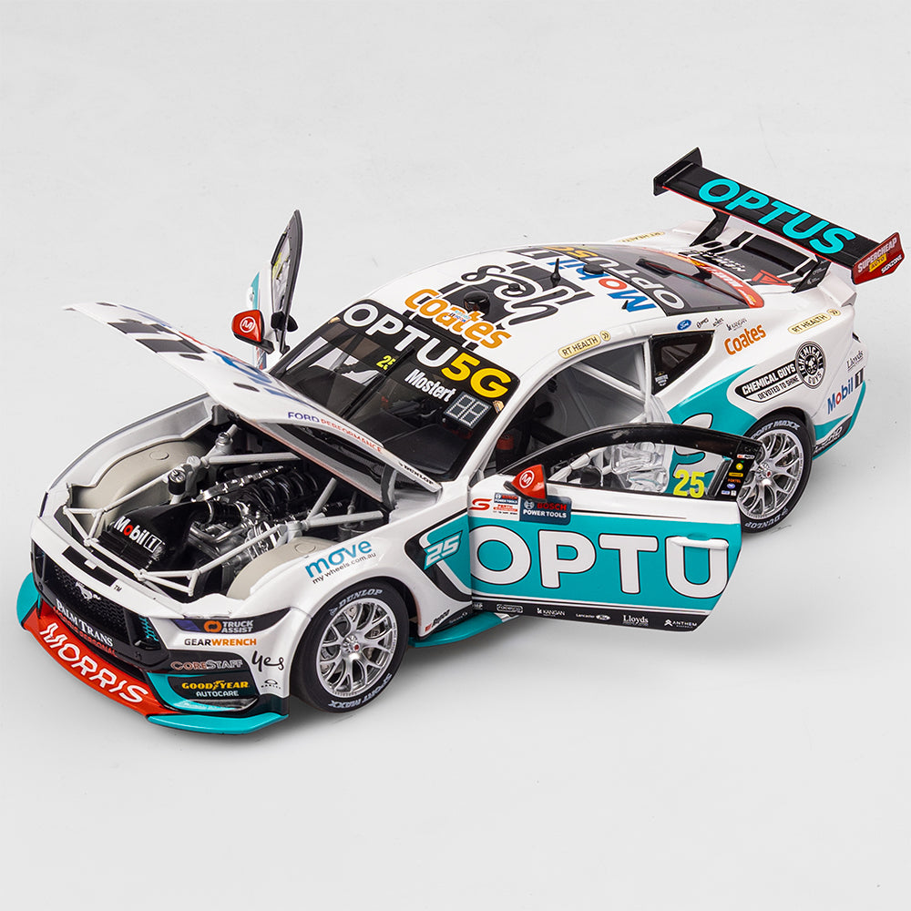 1:18 Mobil 1 Optus Racing #25 Ford Mustang GT - 2024 Perth SuperSprint Race 9 Winner (First Ford Win for WAU)