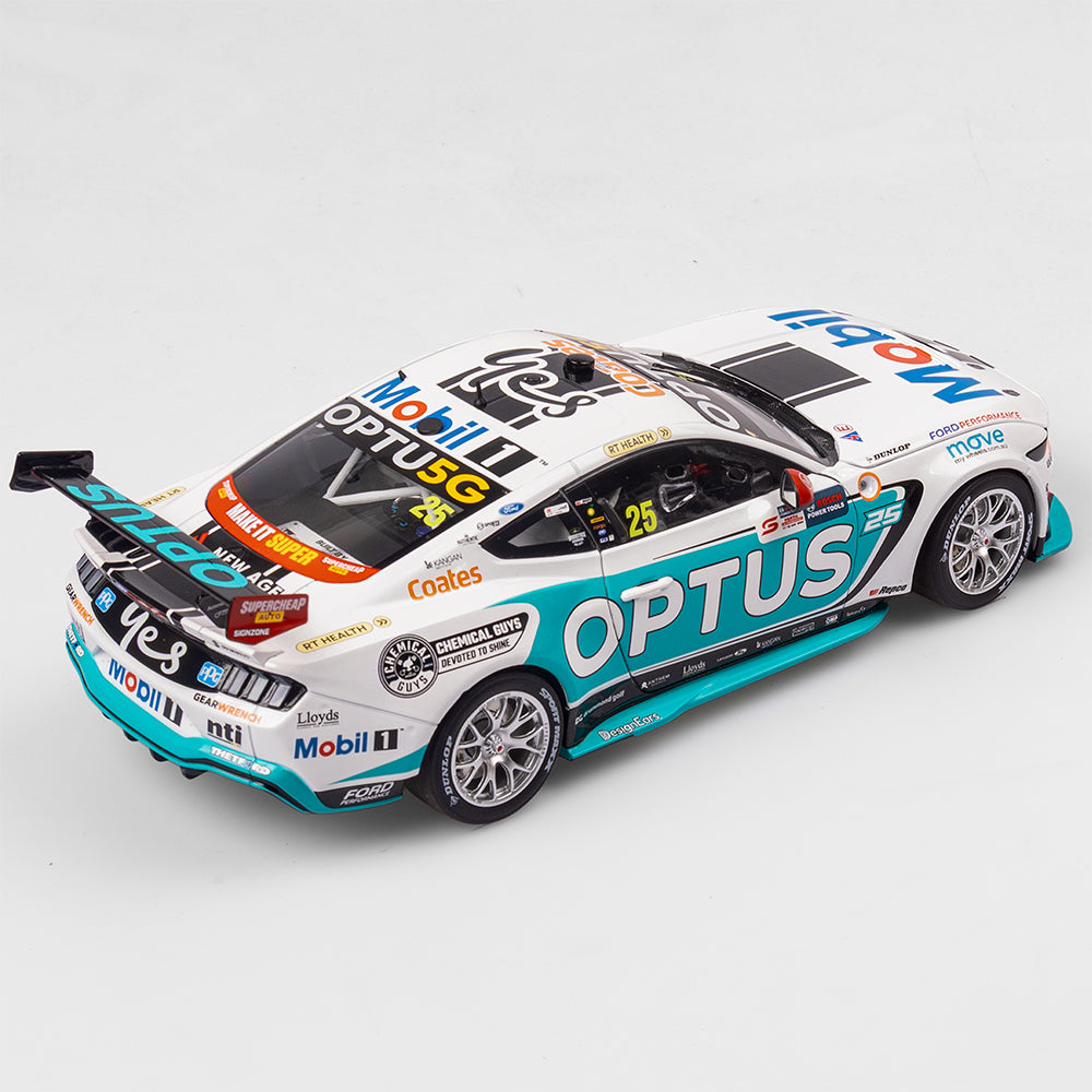 1:18 Mobil 1 Optus Racing #25 Ford Mustang GT - 2024 Perth SuperSprint Race 9 Winner (First Ford Win for WAU)