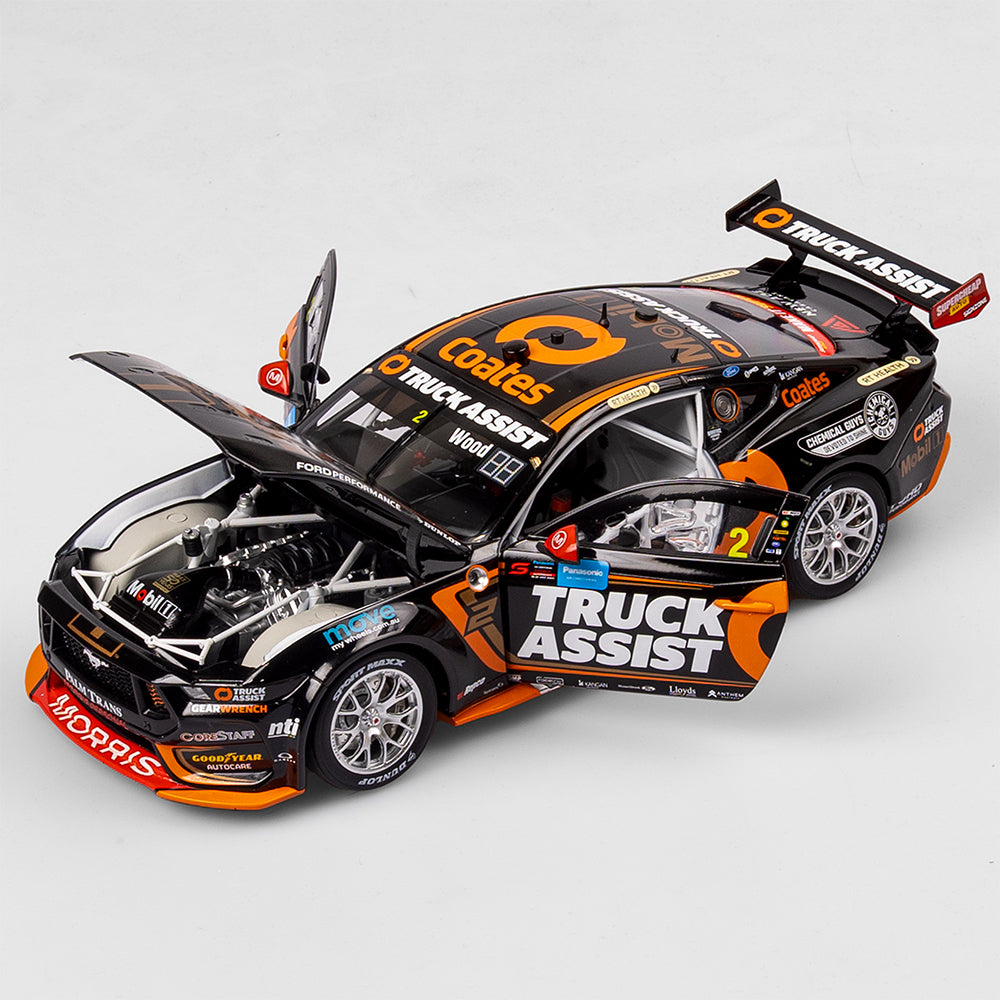 1:18 Mobil 1 Truck Assist Racing #2 Ford Mustang GT - 2024 Sydney SuperNight (Mobil 1 50th Anniversary Gold Livery)