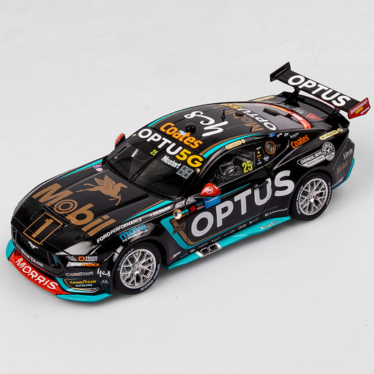 1:18 Mobil 1 Optus Racing #25 Ford Mustang GT - 2024 Sydney SuperNight Clean Sweep (Mobil 1 50th Anniversary Gold Livery)