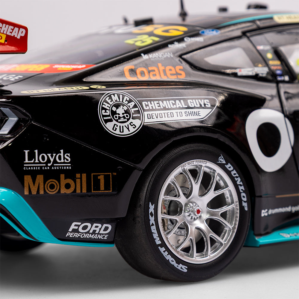 1:18 Mobil 1 Optus Racing #25 Ford Mustang GT - 2024 Sydney SuperNight Clean Sweep (Mobil 1 50th Anniversary Gold Livery)