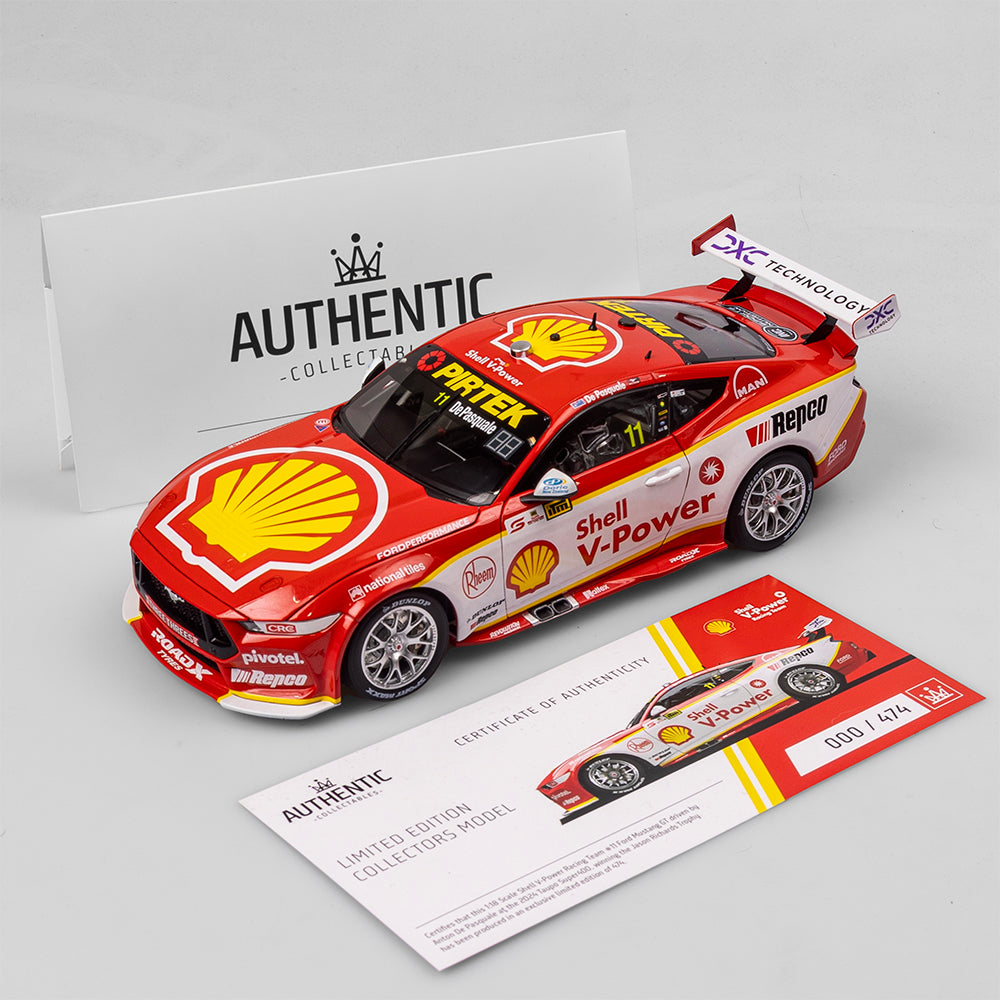 1:18 Shell V-Power Racing Team #11 Ford Mustang GT - 2024 Taupo Super400 Jason Richards Trophy Winner