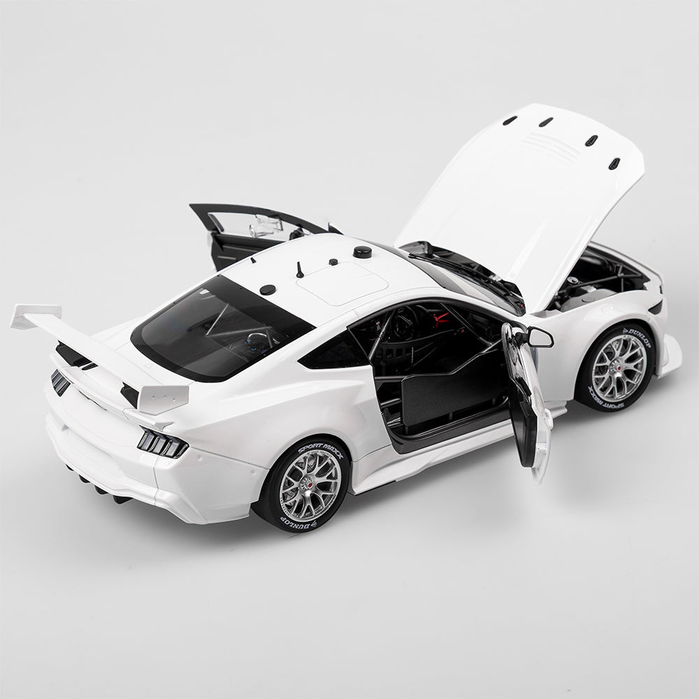 1:18 Plain Body Ford Mustang GT Gen3 Supercar - Gloss White