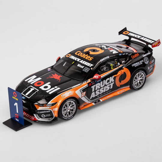 1:18 Mobil 1 Truck Assist Racing #2 Ford Mustang GT - 2025 Perth Super 440 Race 14 Winner Exclusive Edition