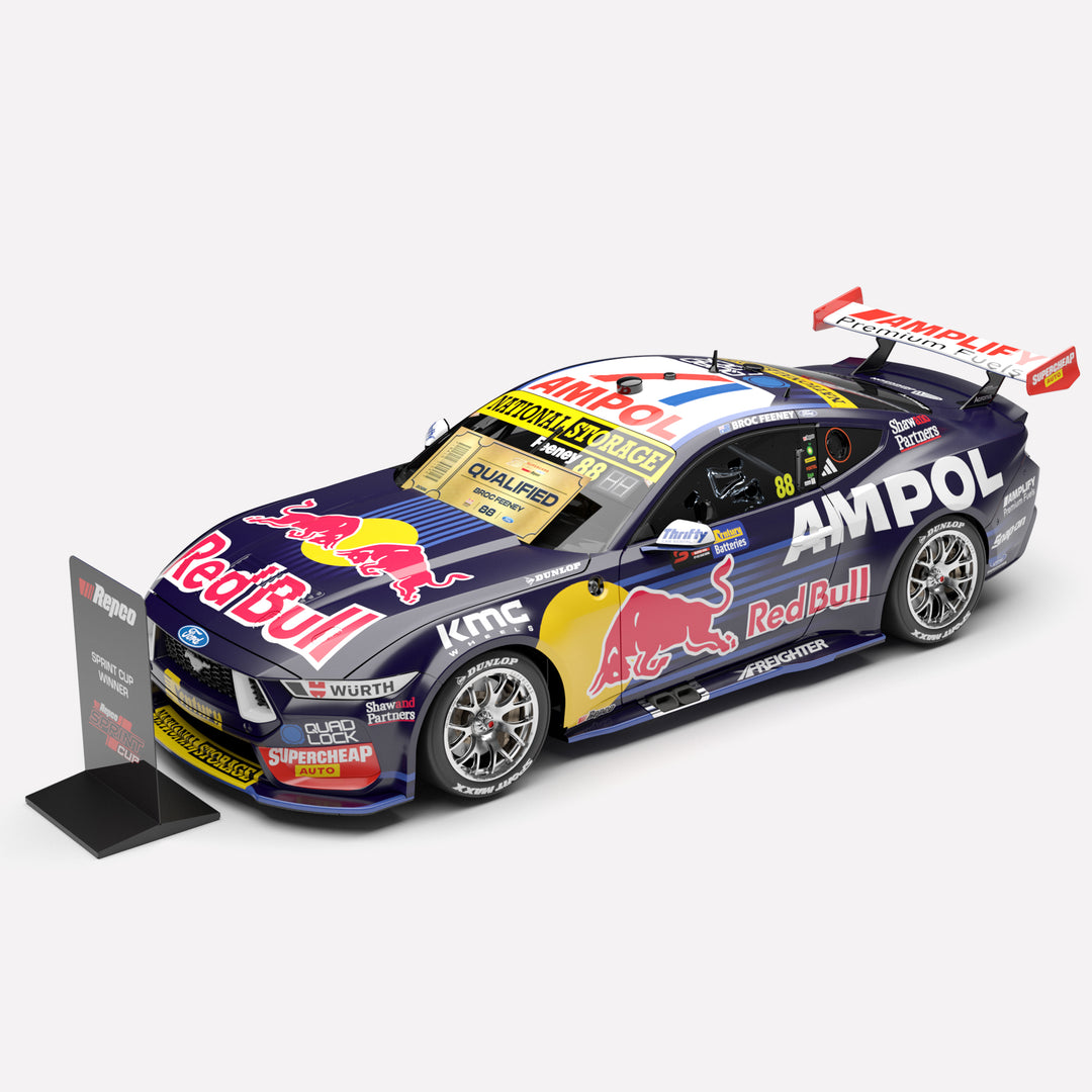 1:18 Red Bull Ampol Racing #88 Ford Mustang GT - 2026 Repco Sprint Cup Champion