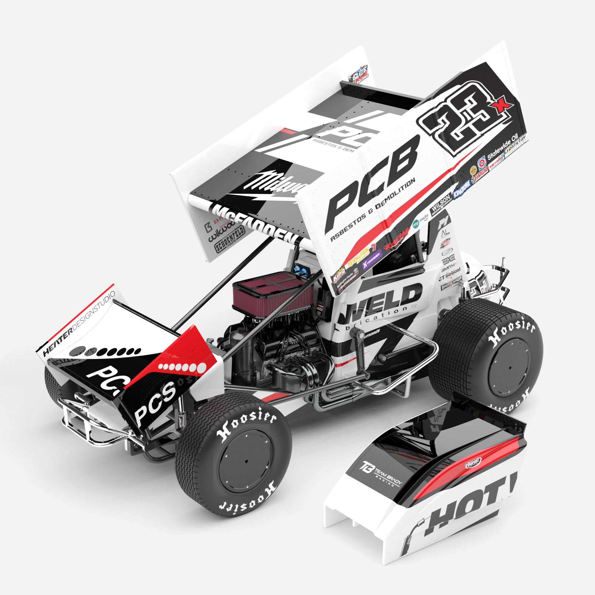1:18 Team Brady Racing #23X Sprintcar - 2024 High Limit