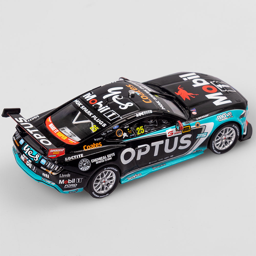 1:43 Mobil 1 Optus Racing #25 Ford Mustang GT - 2025 ITM Taupo Super 440 Race 9 Winner