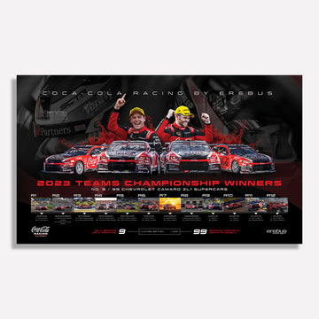 Coca-Cola Racing By Erebus: 2023 Supercars Teams Championship Winners Limited Edition Print