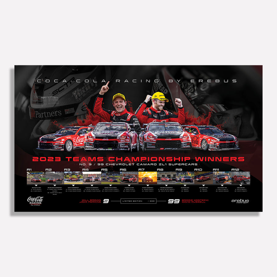 Coca-Cola Racing By Erebus: 2023 Supercars Teams Championship Winners ...