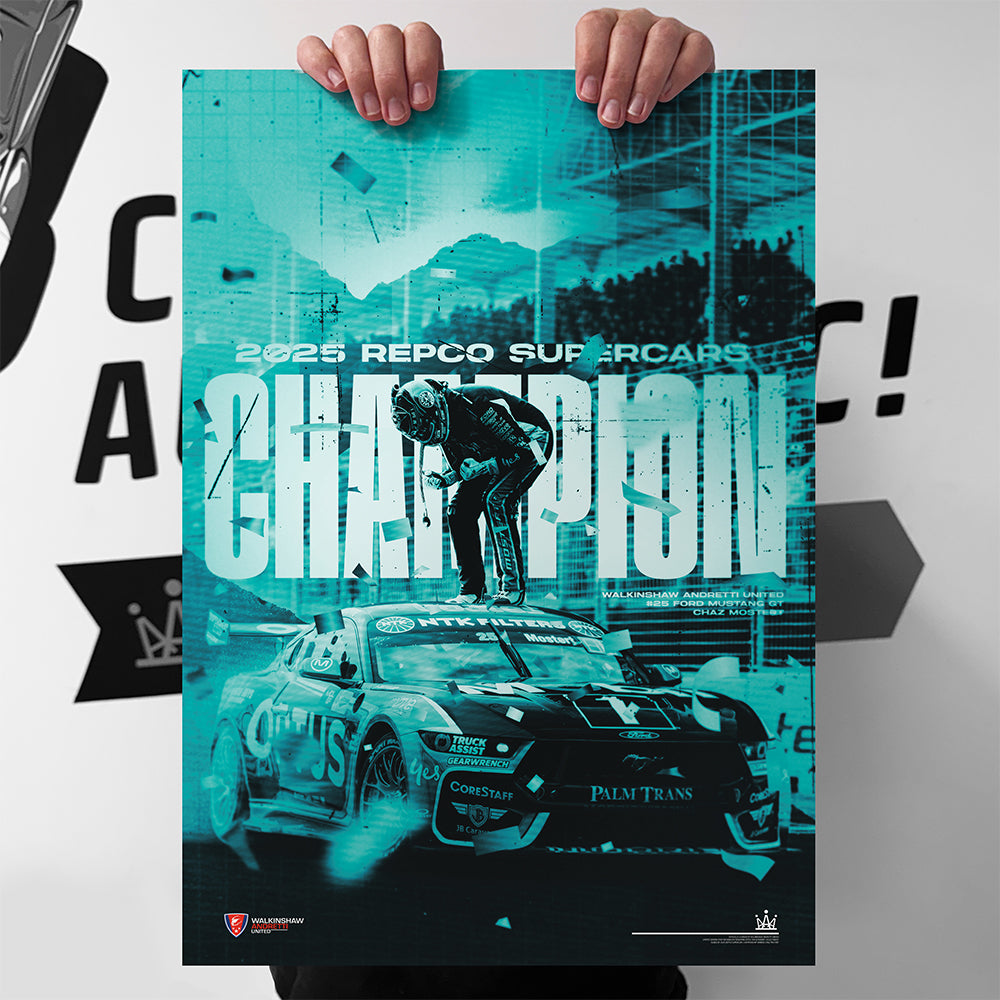 Walkinshaw Andretti United 2025 Supercars Championship Winner Limited Edition Print (Pre-Order)