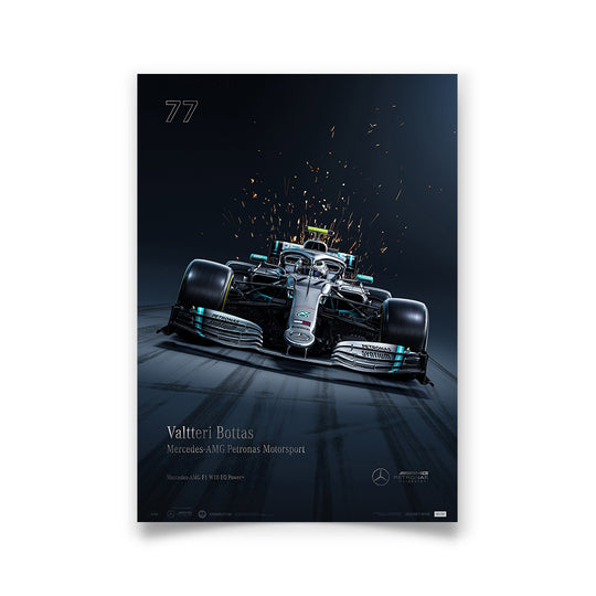 Mercedes-AMG Petronas Motorsport - 2019 Valtteri Bottas - Collector's Edition Print