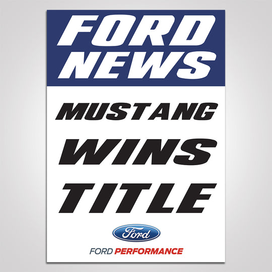 Mustang Wins Title Poster