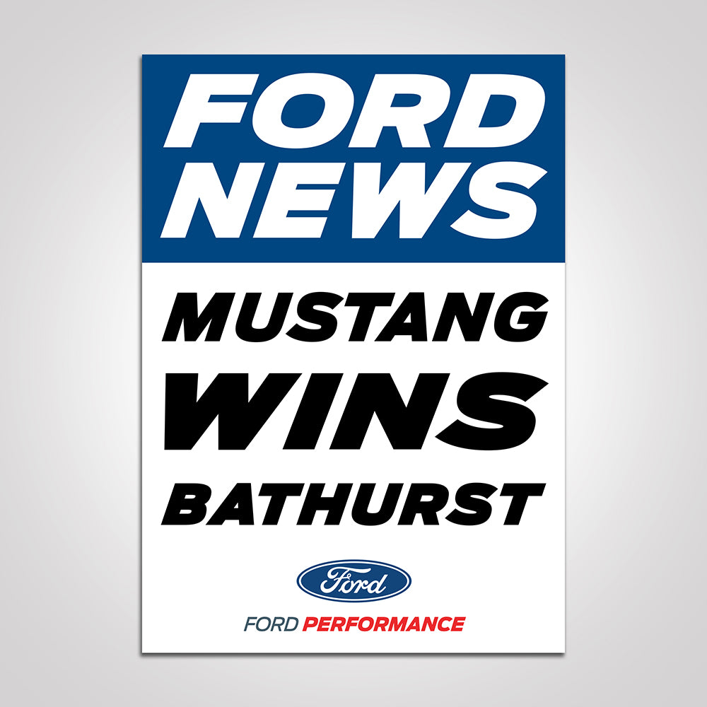 Mustang Wins Bathurst Poster