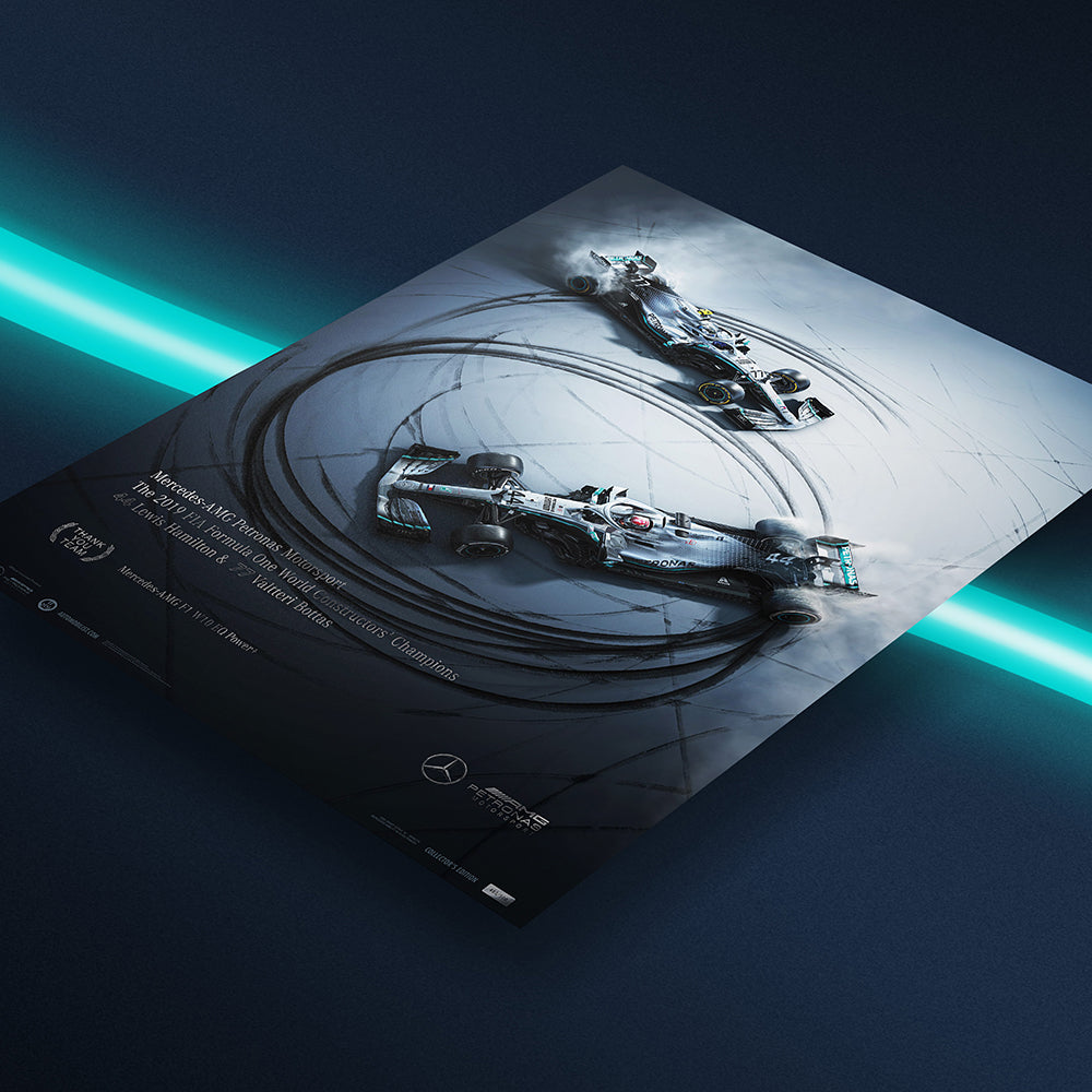 Mercedes-AMG Petronas Motorsport - Donuts  - 2019 F1 World Constructors Champions Collector's Edition Print