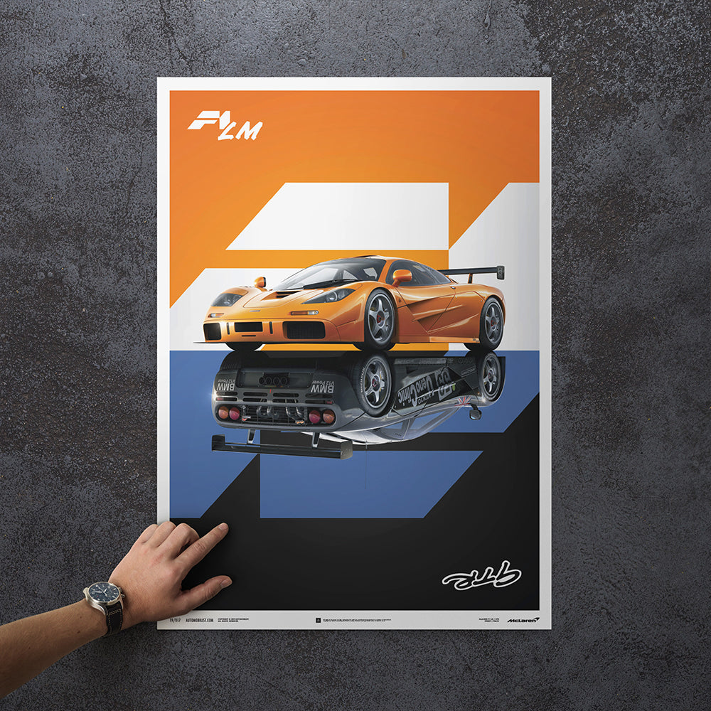 McLaren F1 LM / GTR - Street/Track 180 Degree Print