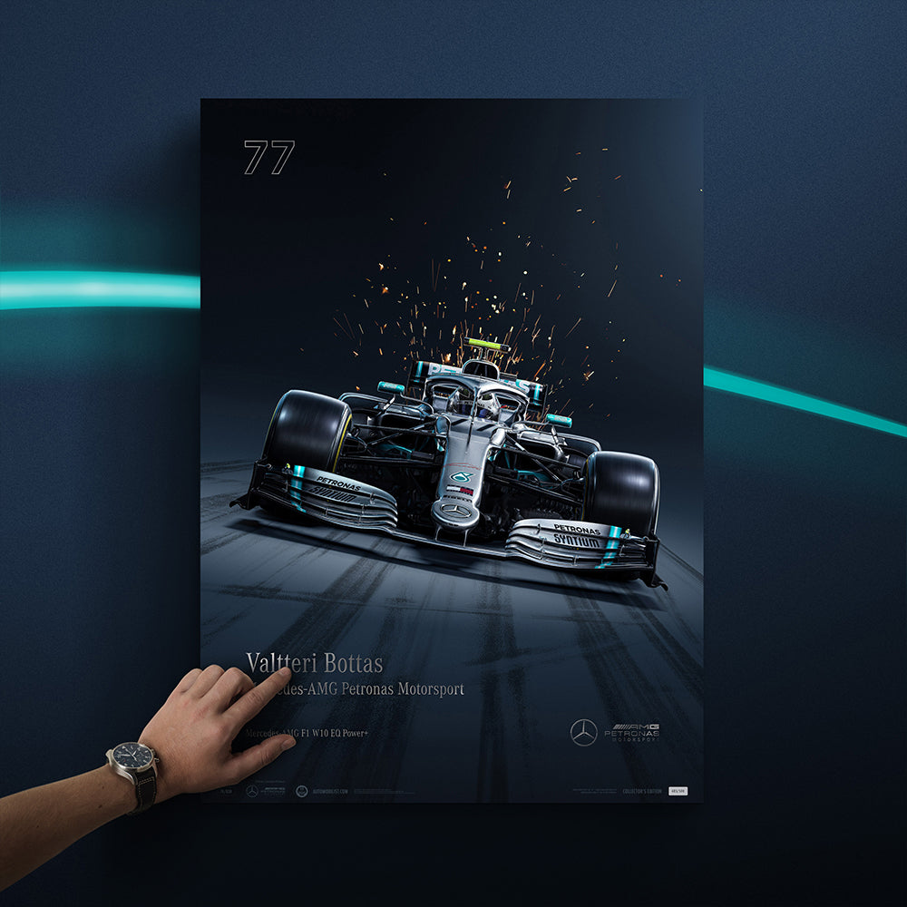 Mercedes-AMG Petronas Motorsport - 2019 Valtteri Bottas - Collector's Edition Print