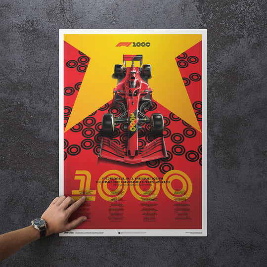 Formula 1 2019 Heineken Chinese Grand Prix - 1000th Grand Print Commemorative Print