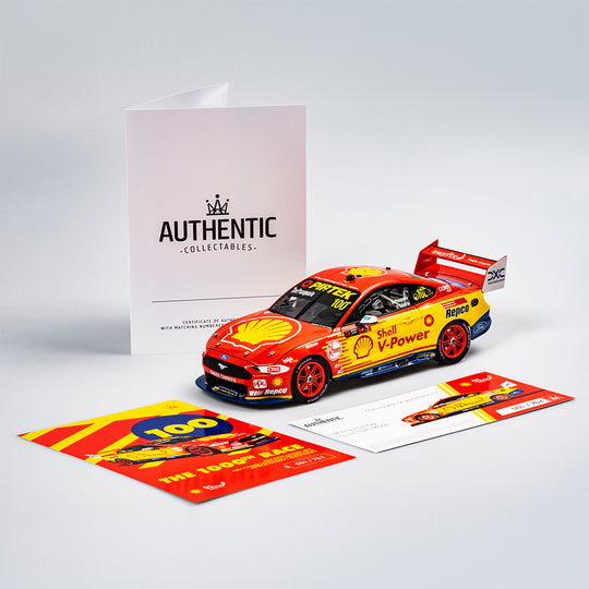 1:18 Shell V-Power Racing Team #100 Ford Mustang GT - 2022 Repco Bathurst 1000 (DJR 1000 Races Livery)