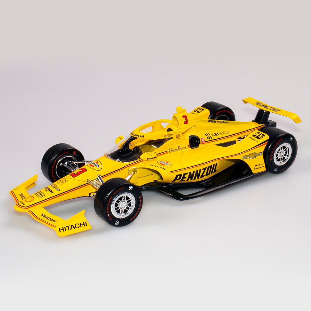 1:18 Team Penske #3 Pennzoil Dallara Chevrolet INDYCAR With Driver Figurine - 2021 INDY 500 - Driver: Scott McLaughlin