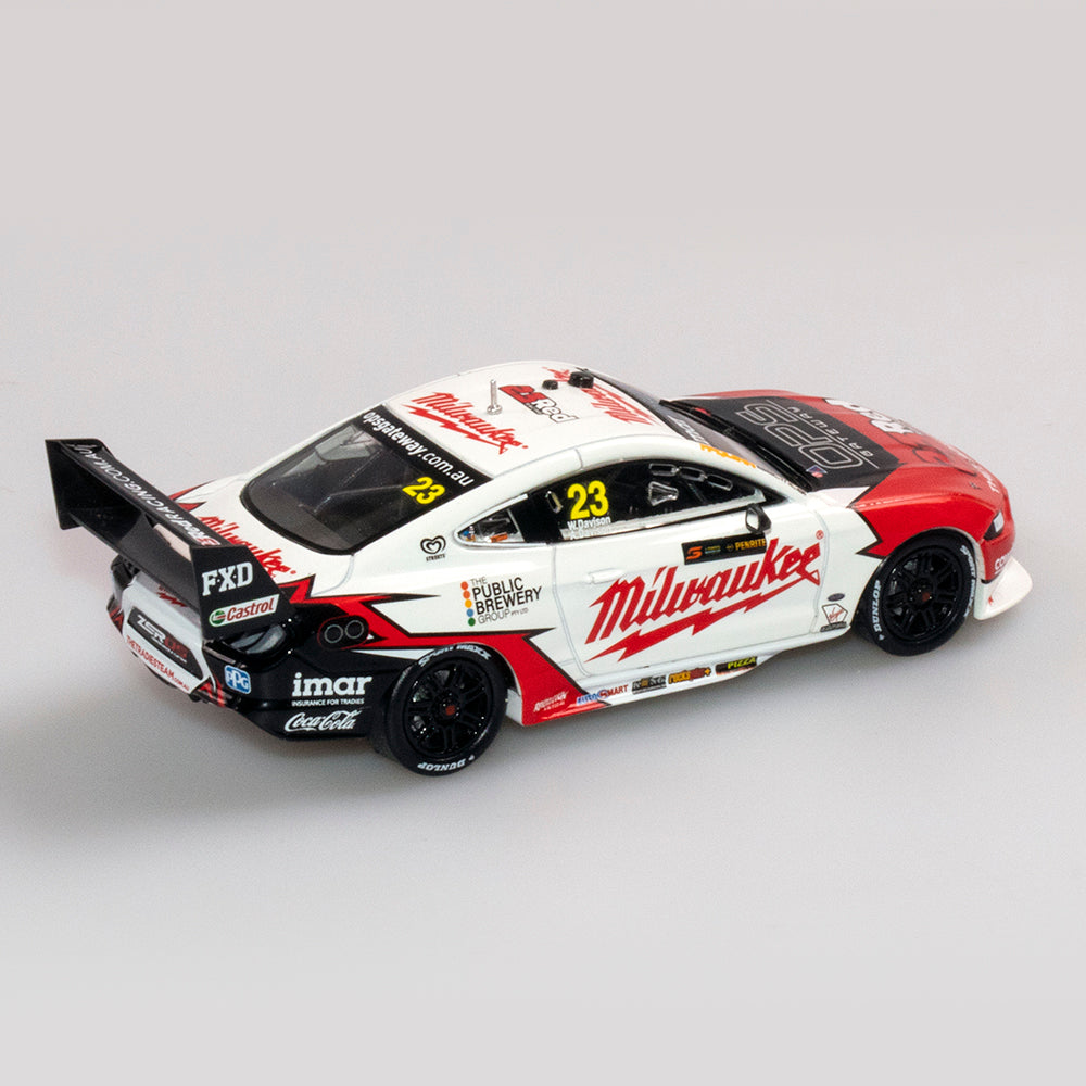 1:43 Milwaukee Racing #23 Ford Mustang GT Supercar - 2019 Sandown 500 Retro Round