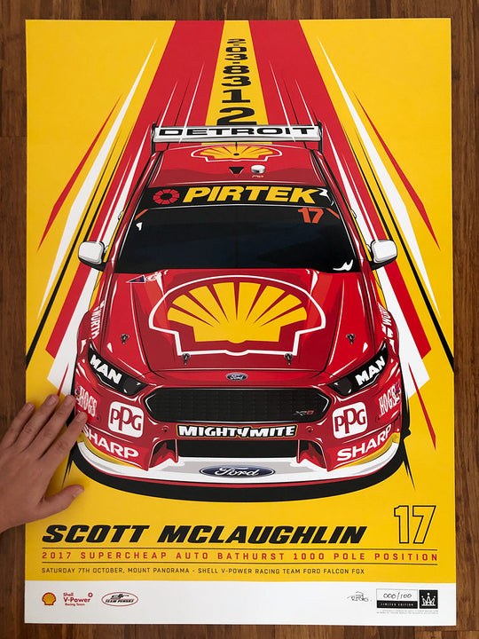 Scott McLaughlin 2017 Bathurst 1000 Pole Position - Variant Edition Print