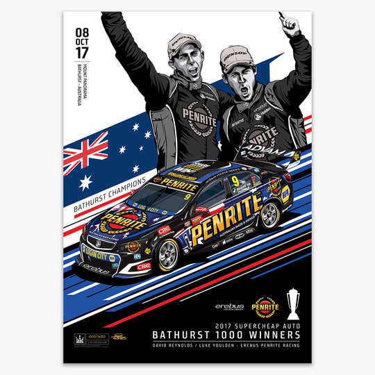 Erebus Penrite Racing 2017 Bathurst 1000 Winner - Standard Edition Print