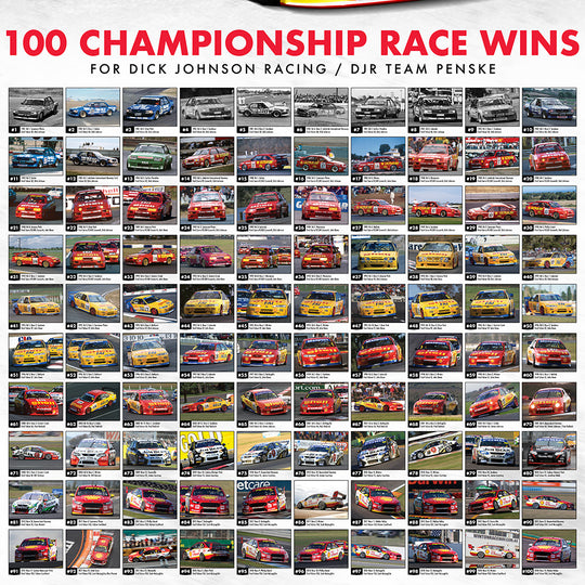 Dick Johnson Racing / DJR Team Penske 100 Championship Race Wins Print