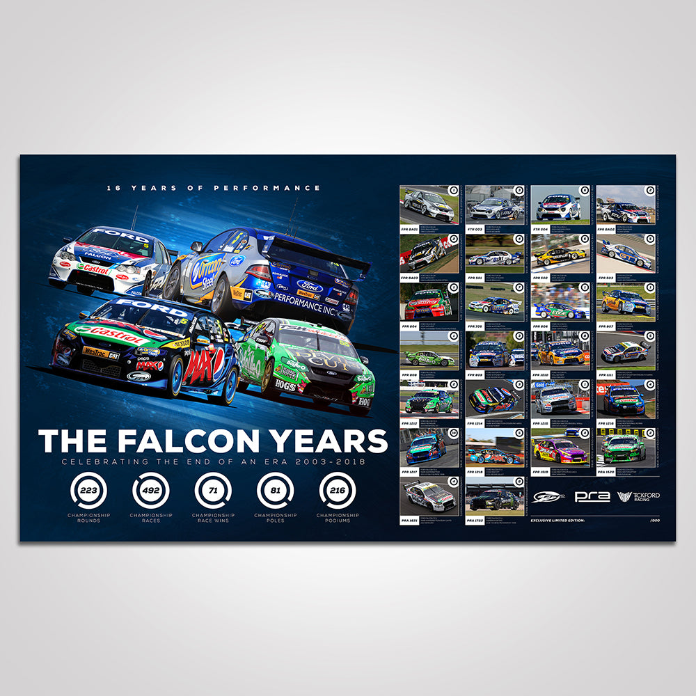 The Falcon Years: FPR / PRA / Tickford Racing Photographic Print